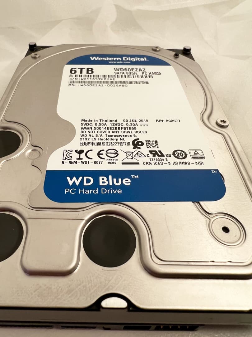 使用4回★640時間★WD60EZAZ [6TB SATA600]★正常154