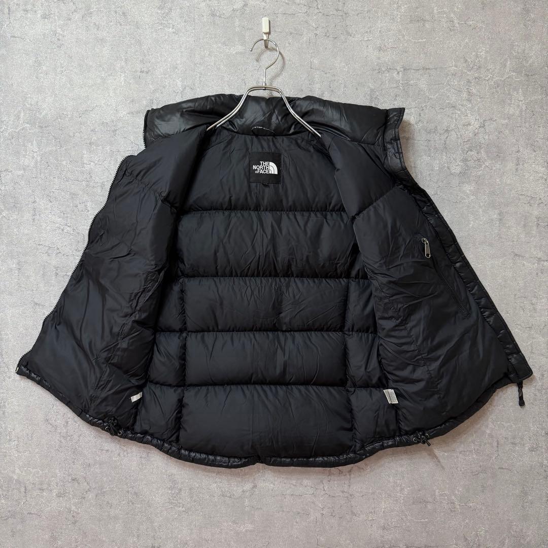 美品 ノースフェイス 700FP ヌプシダウンベスト 黒 レディース L 183