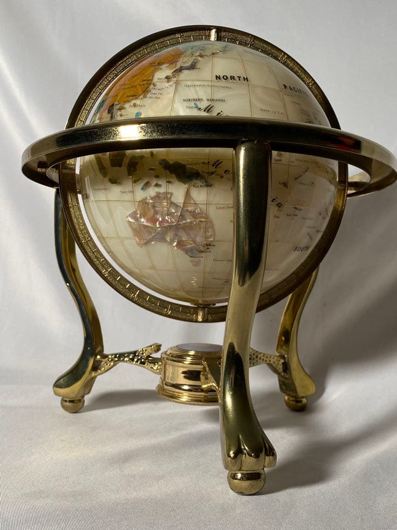 1155❣️ 天然石　地球儀　ヴィンテージ　風水