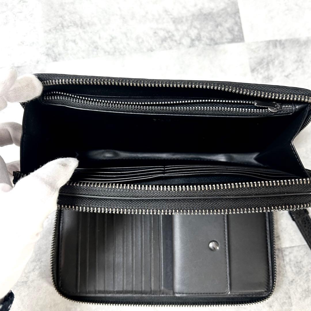 COACH✨大人気！！ダブルジップ トラベルオーガナイザー 高級シボ革 極美品