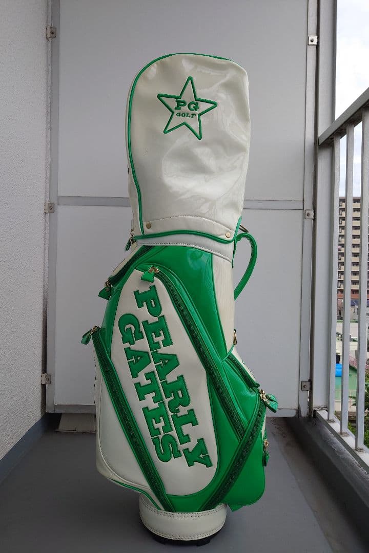 PEARLY GATES (パーリーゲイツ)キャディバッグ グリーン/ホワイト