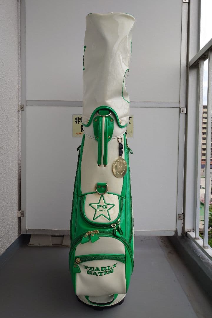 PEARLY GATES (パーリーゲイツ)キャディバッグ グリーン/ホワイト