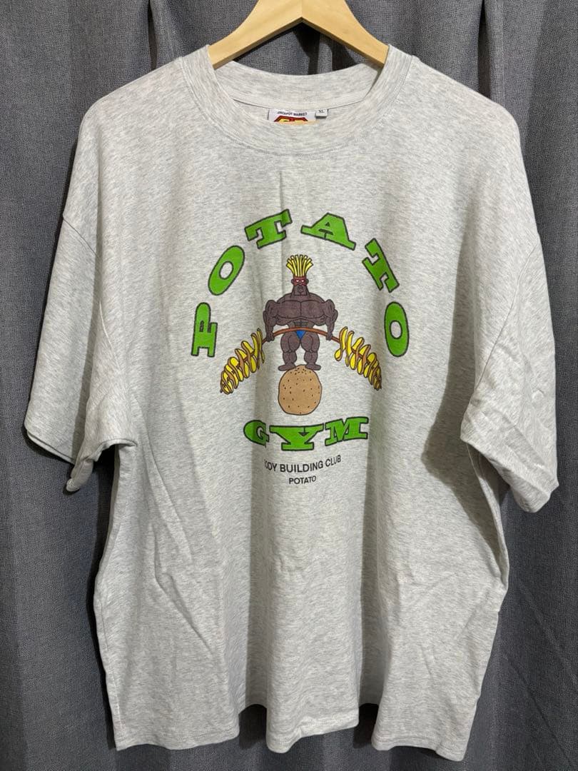 JACKPOT.MARKET ポテトジムTシャツ アッシュ　XL 美品