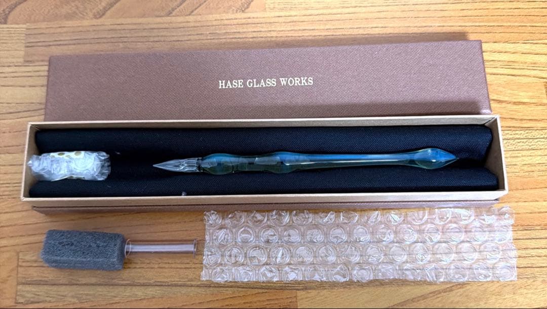 HASE GLASS WORKS ガラスペン グリーン