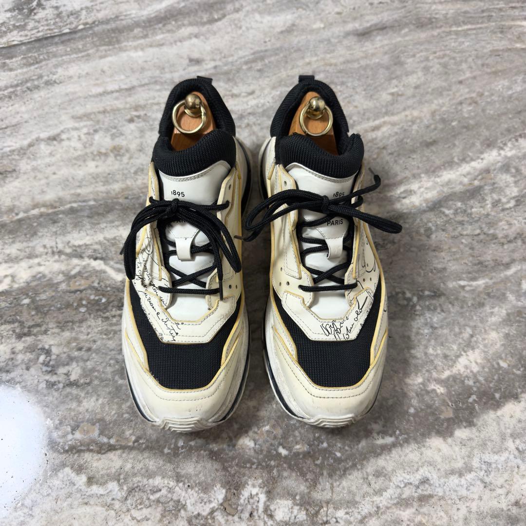 限定 45万円 ベルルッティ グラビティ スクリットホワイトレザースニーカー