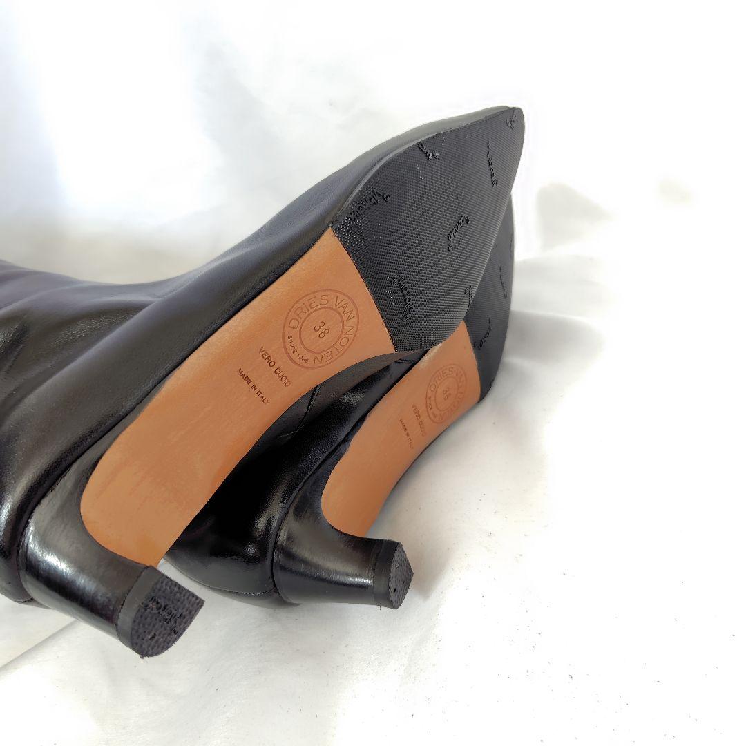 極美品❤Dries Van Noten【ドリス ヴァン ノッテン】ロングブーツ黒