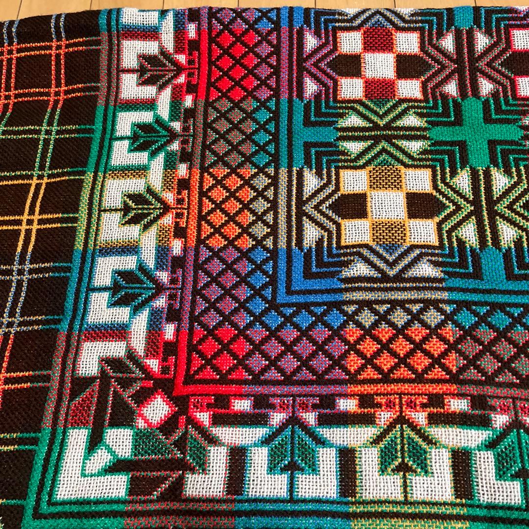 未使用レトロな厚手おしゃれなマルチカバー、200×250cm