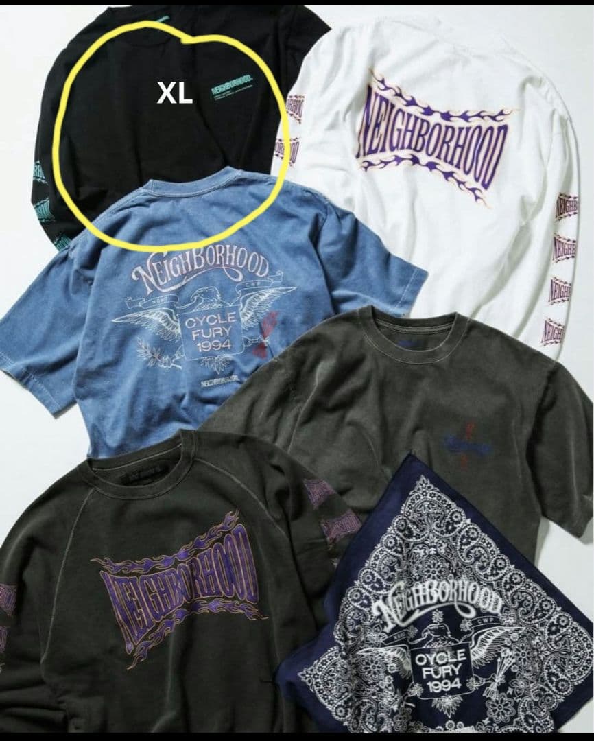 NEIGHBORHOOD 横浜店限定ブラック XL 長袖カットソー