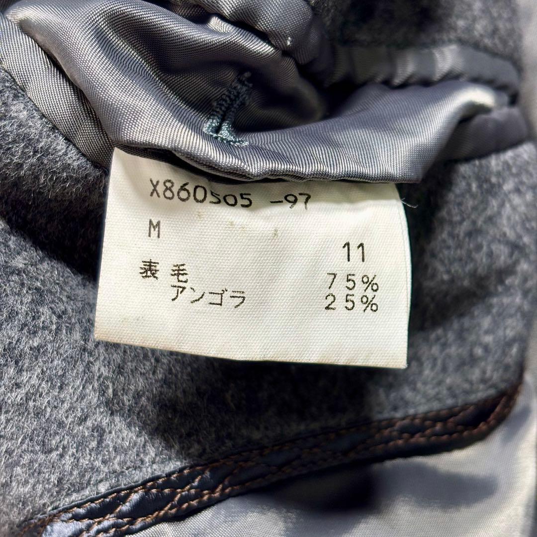 A.A.R ヨウジヤマモト DURBAN ステンカラーコート アンゴラ グレー