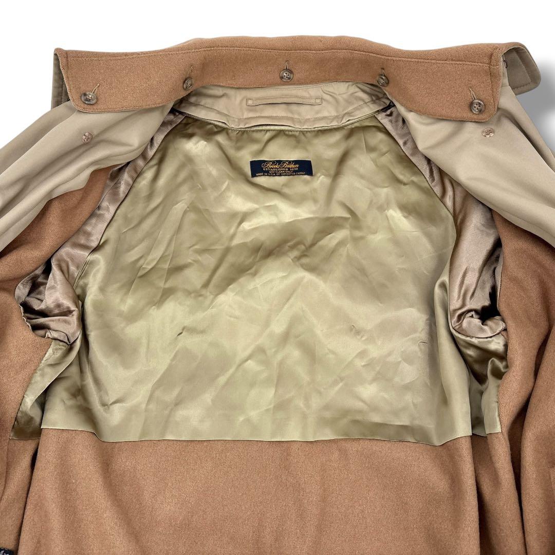 【極美品】ブルックスブラザーズ トレンチコート ライナー　ダブル　ロング　つけ襟