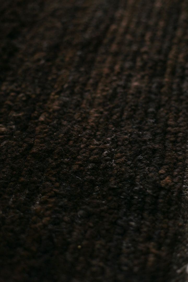 132×77 モロッコ　ベニワレン　新品　ウール　ブラウン　生成り