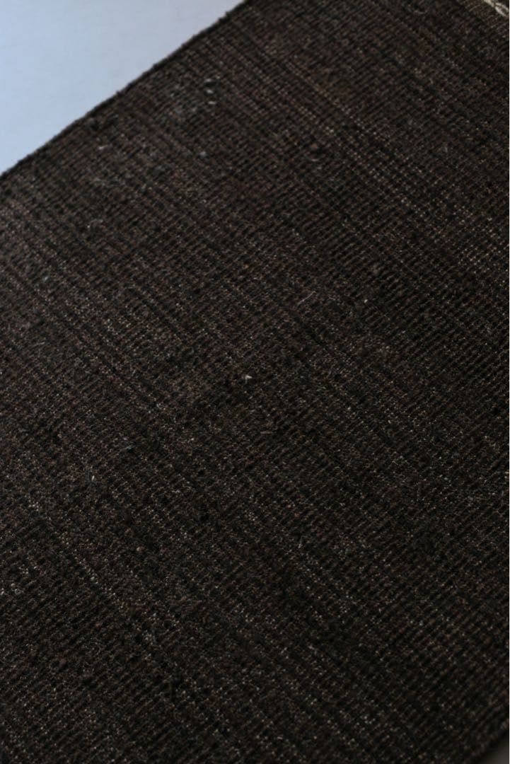 132×77 モロッコ　ベニワレン　新品　ウール　ブラウン　生成り