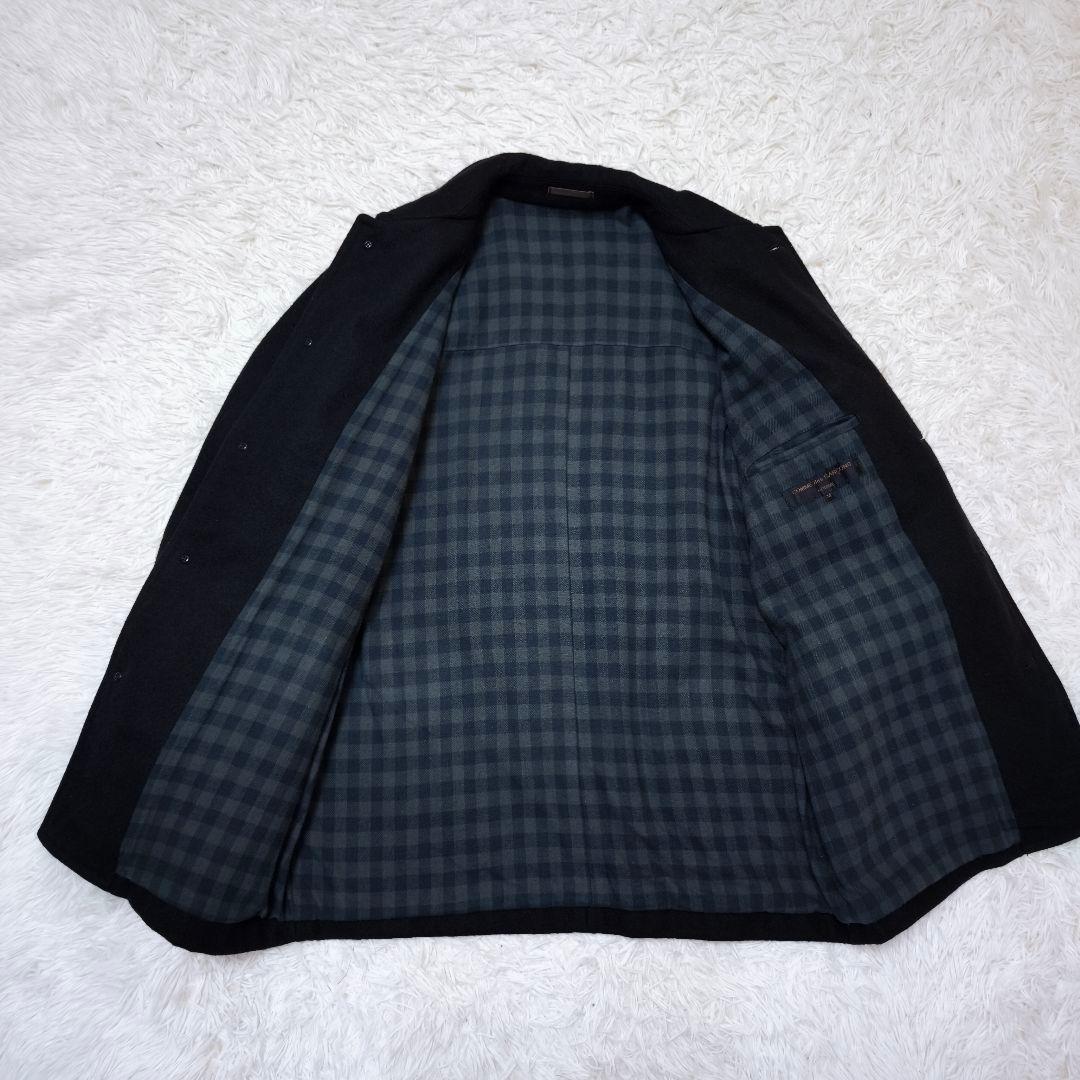 【美品】コムデギャルソン オム オーバーサイズジップポケットチェスターコート黒