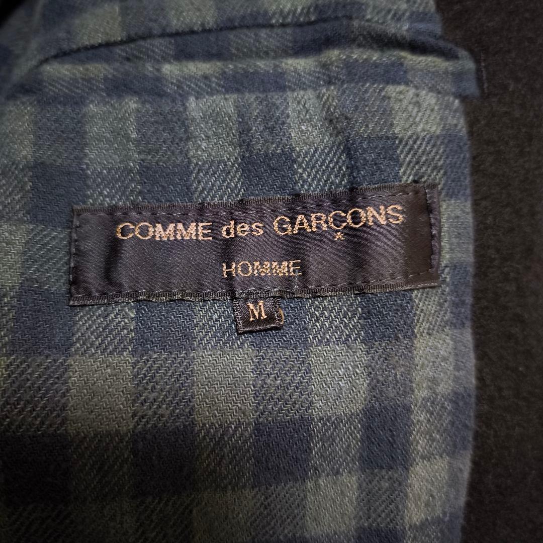 【美品】コムデギャルソン オム オーバーサイズジップポケットチェスターコート黒