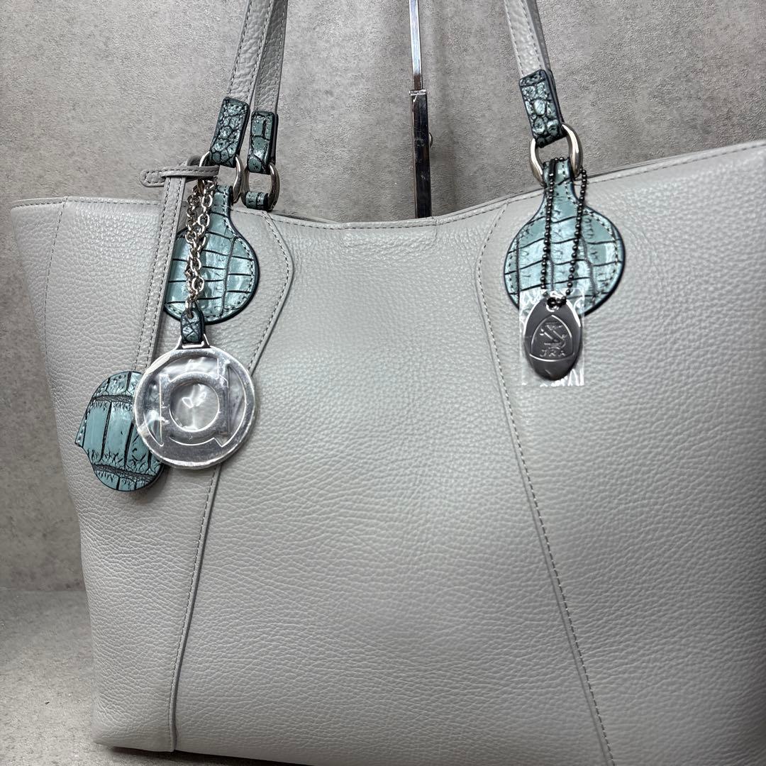 新品！ボーグランJRAクロコダイル　本牛革製トートバッグADMJタマミワタナベ