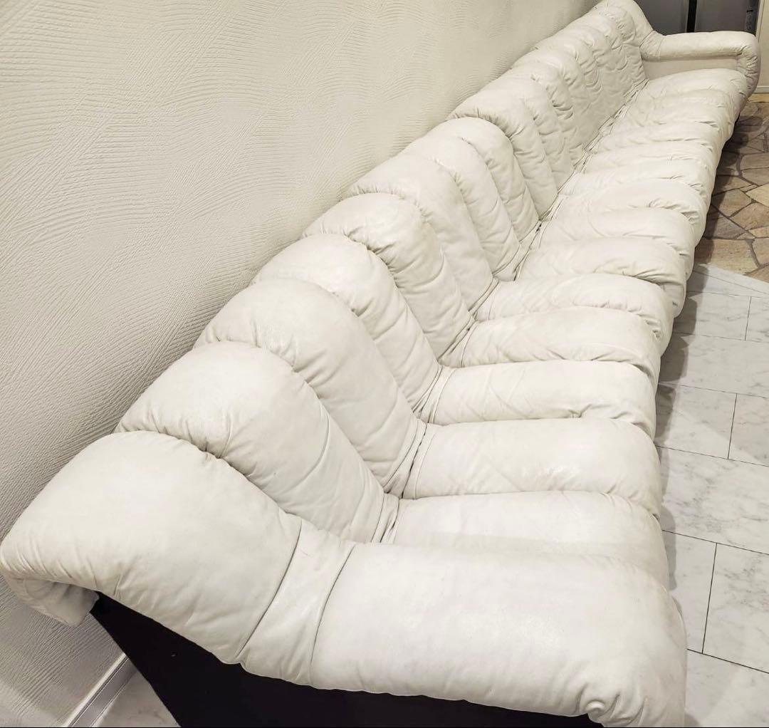 最高級 mobilia製 スネークソファセット 17連　組み換え　本革