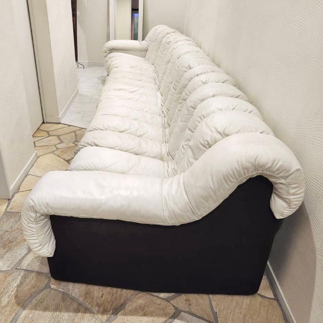 最高級 mobilia製 スネークソファセット 17連　組み換え　本革