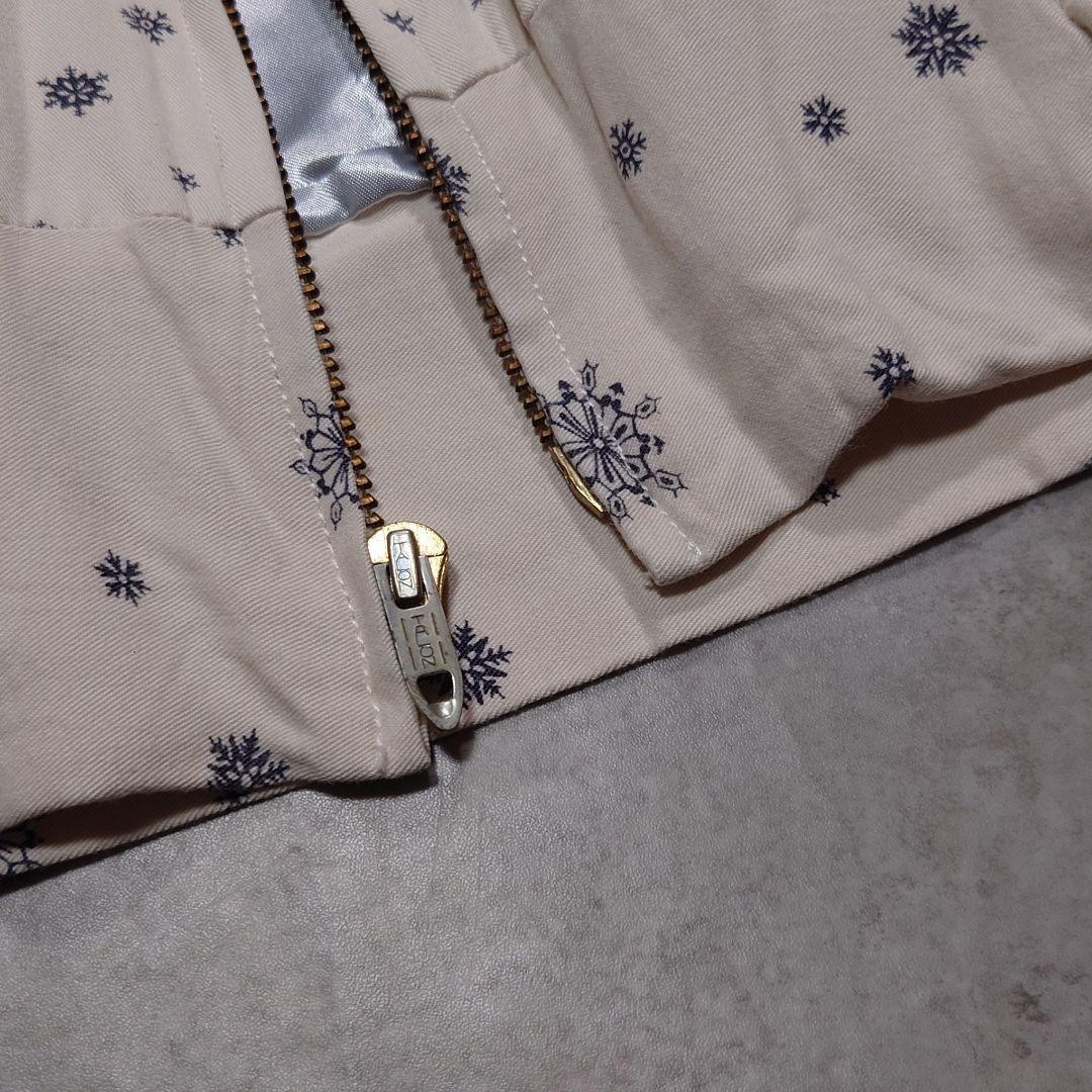 Dry Bones レーヨンギャバジャン スキー柄 スノーフレーク M