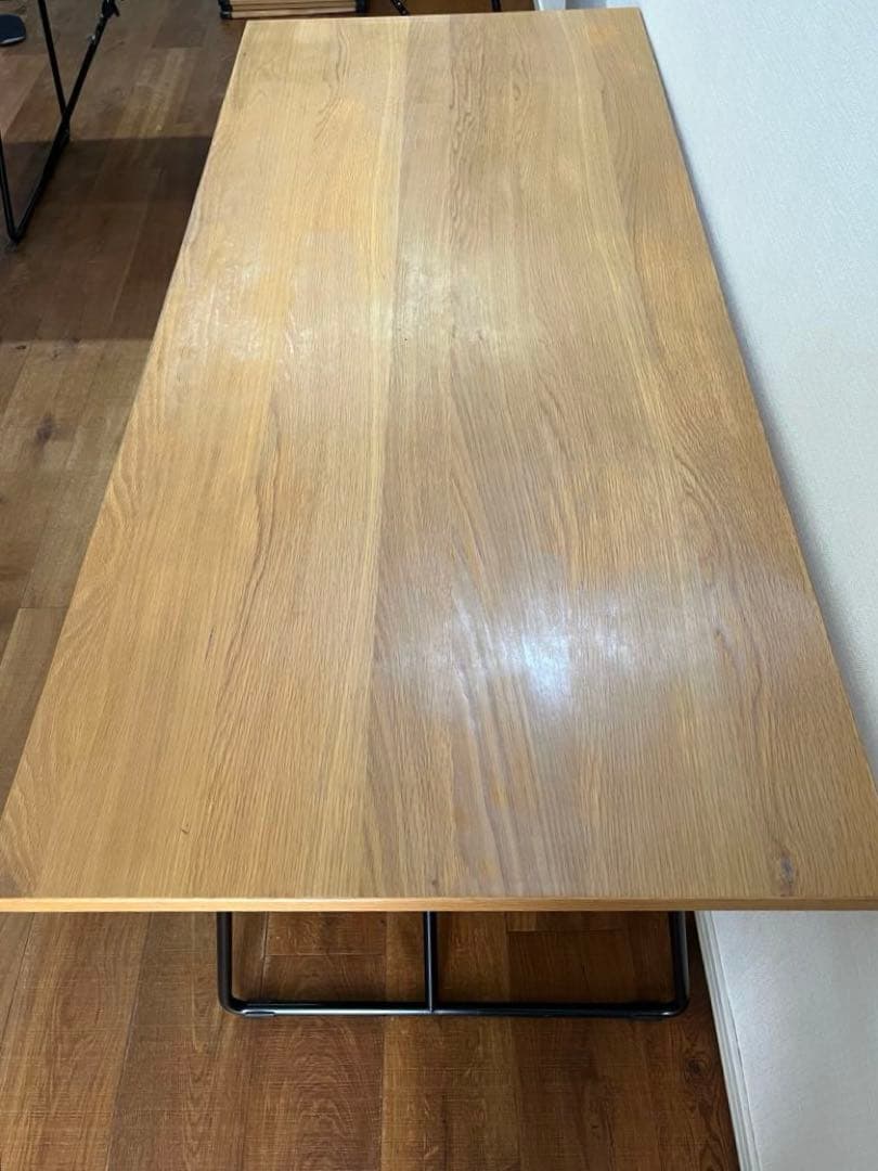 無印良品 MUJI 折りたたみテーブル160cm オーク材①