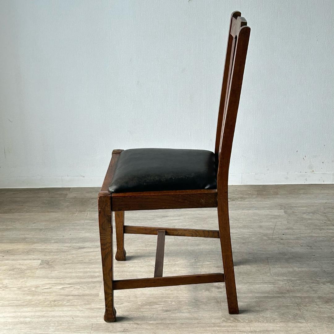 イギリス アンティーク 家具 ダイニング チェア オーク　椅子 英国 404A1