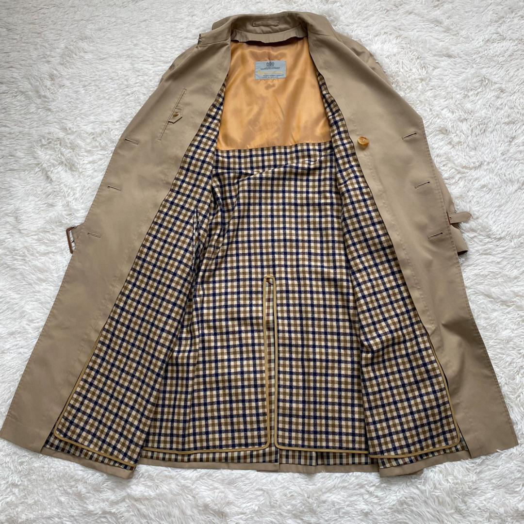 【美品】Aquascutum トレンチコート イングランド製 ライナー付き