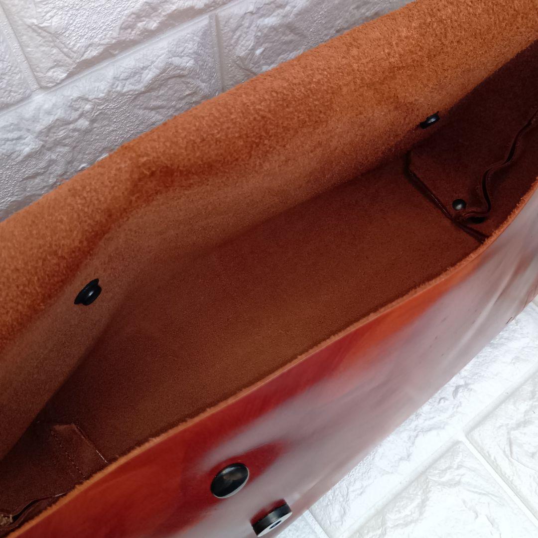 【ユニアンドコー】メッセンジャーバック ショルダーバッグ S キャメル ブラウン