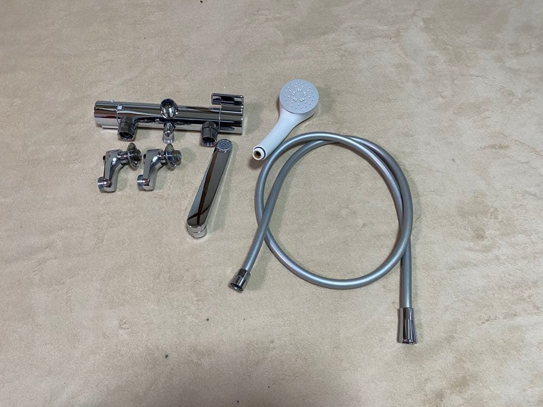 TOTO/トートー壁付サーモスタット混合水栓 TBV03401J+シャワーセット