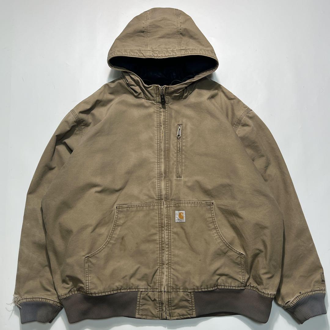 カーハート アクティブジャケット クイックダック 2XL カーキ 中綿 7667