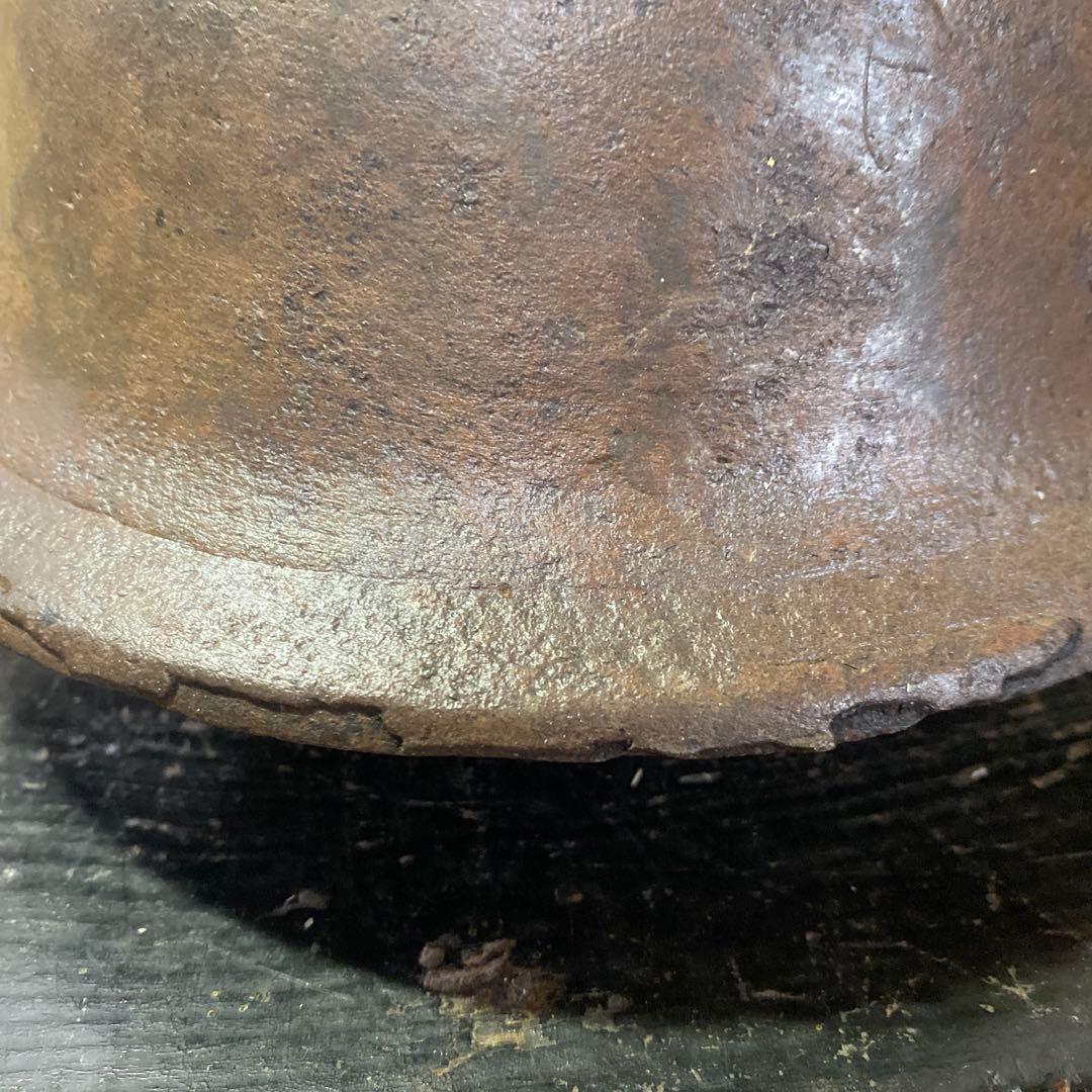 江戸時代　波ウサギ桜チラシ鉄瓶