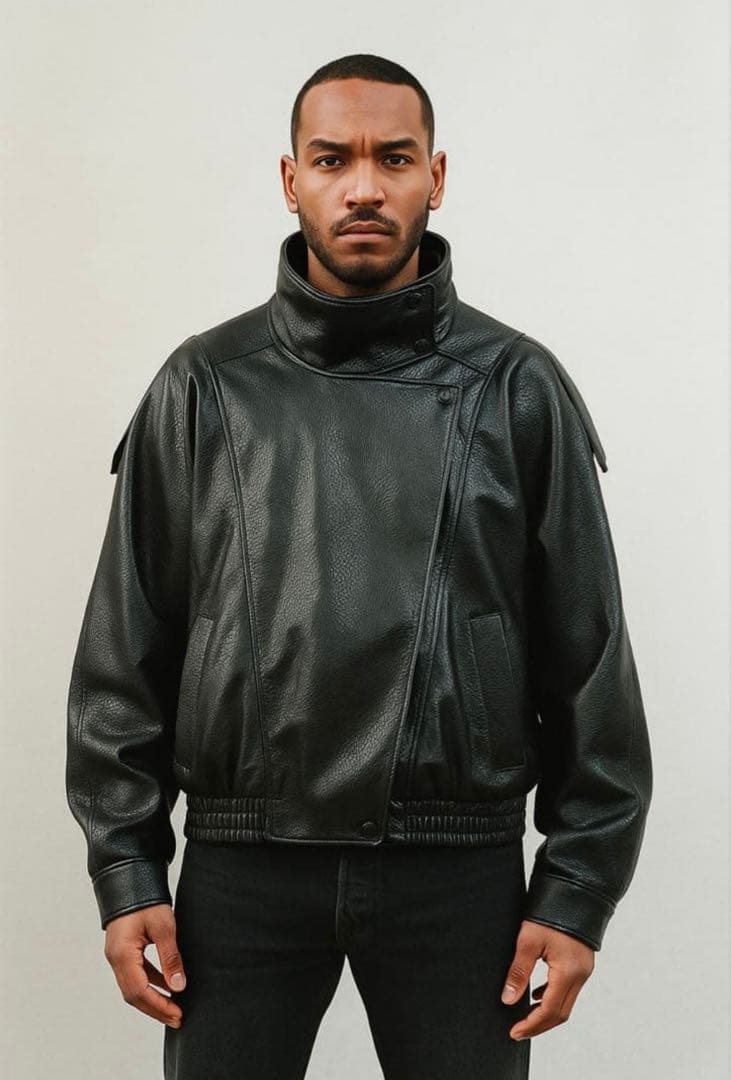 最安値 zara フェイクレザージャケット