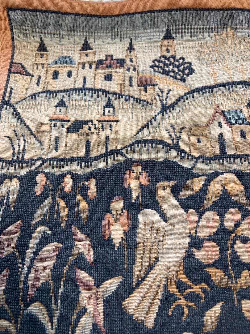 フランス製　フランドル地方のタピストリー　最優秀職人によるレアな織物