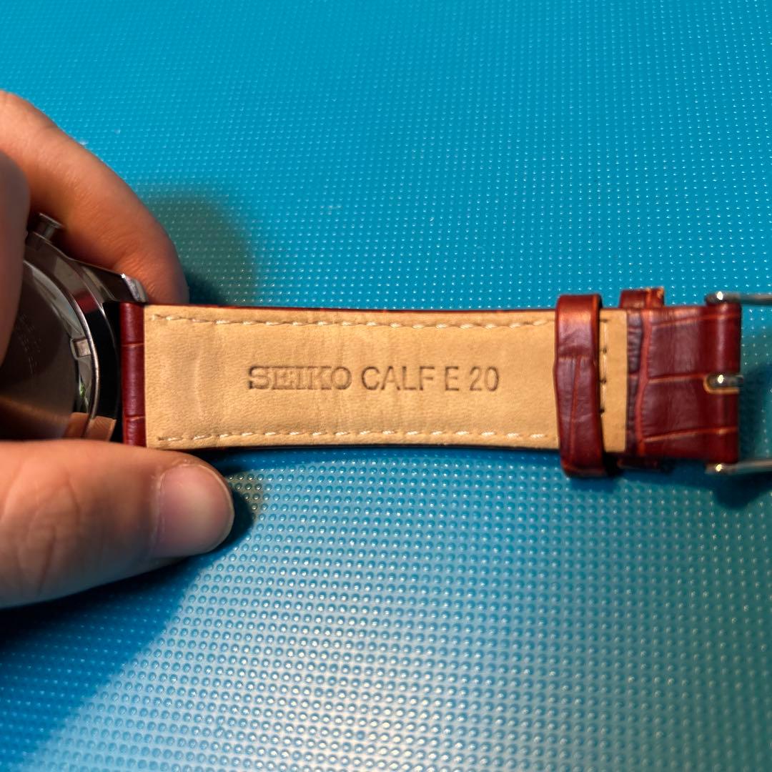 セイコー クロノグラフ レザーバンド 時計