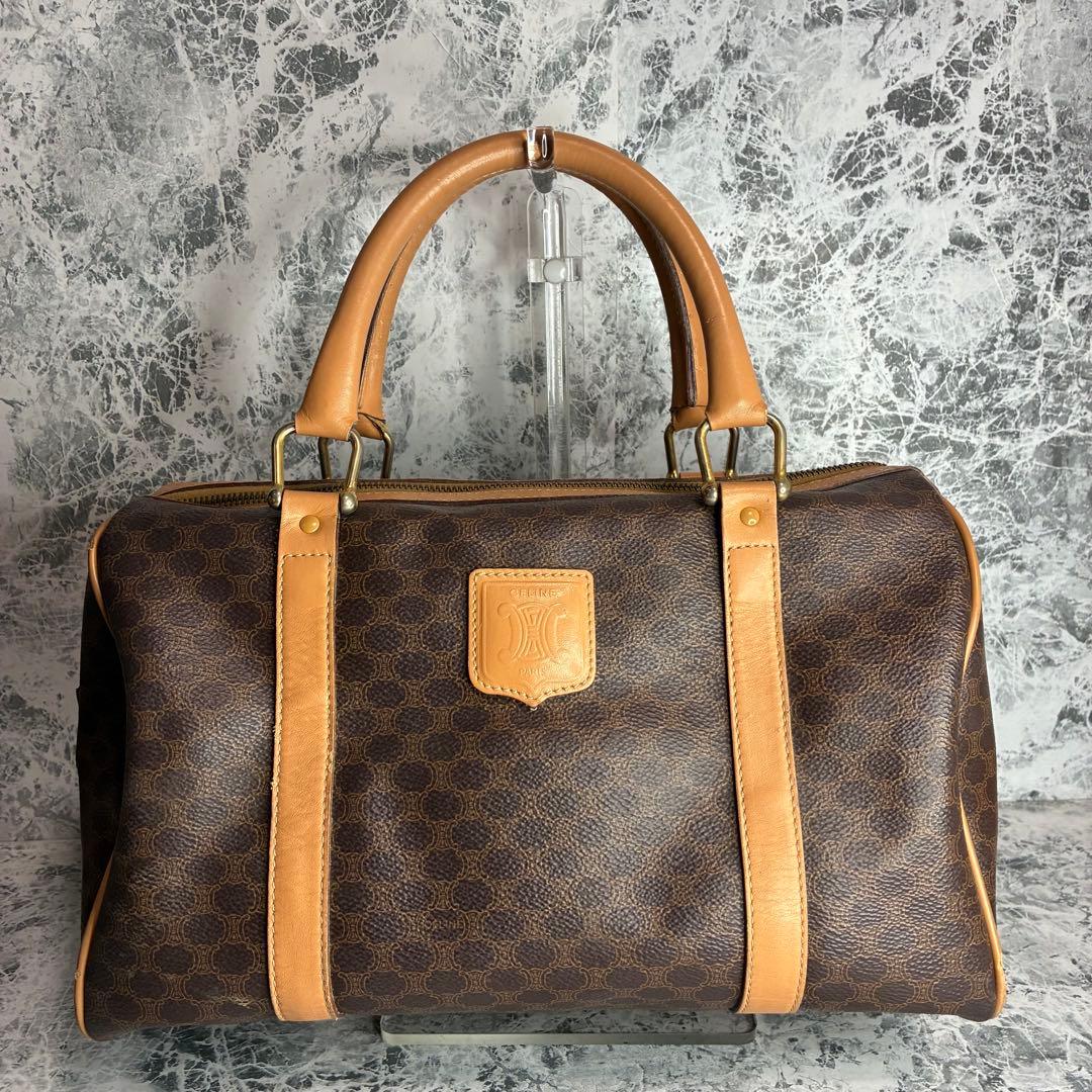 ✨CELINE✨　セリーヌ　ボストンバッグ　ハンドバッグ　マカダム　ヴィンテージ