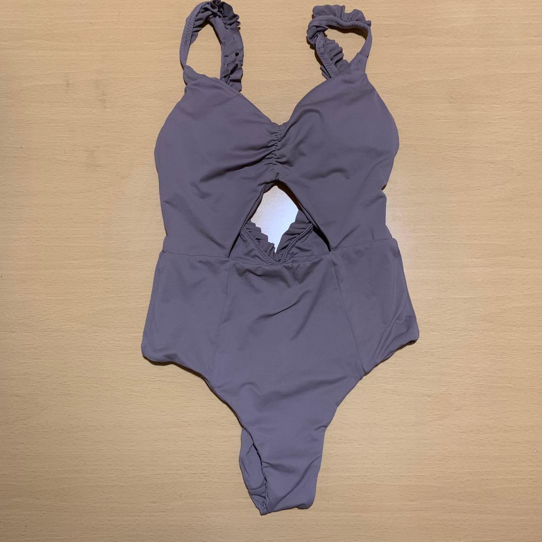 グレー ワンピース水着 Mサイズ