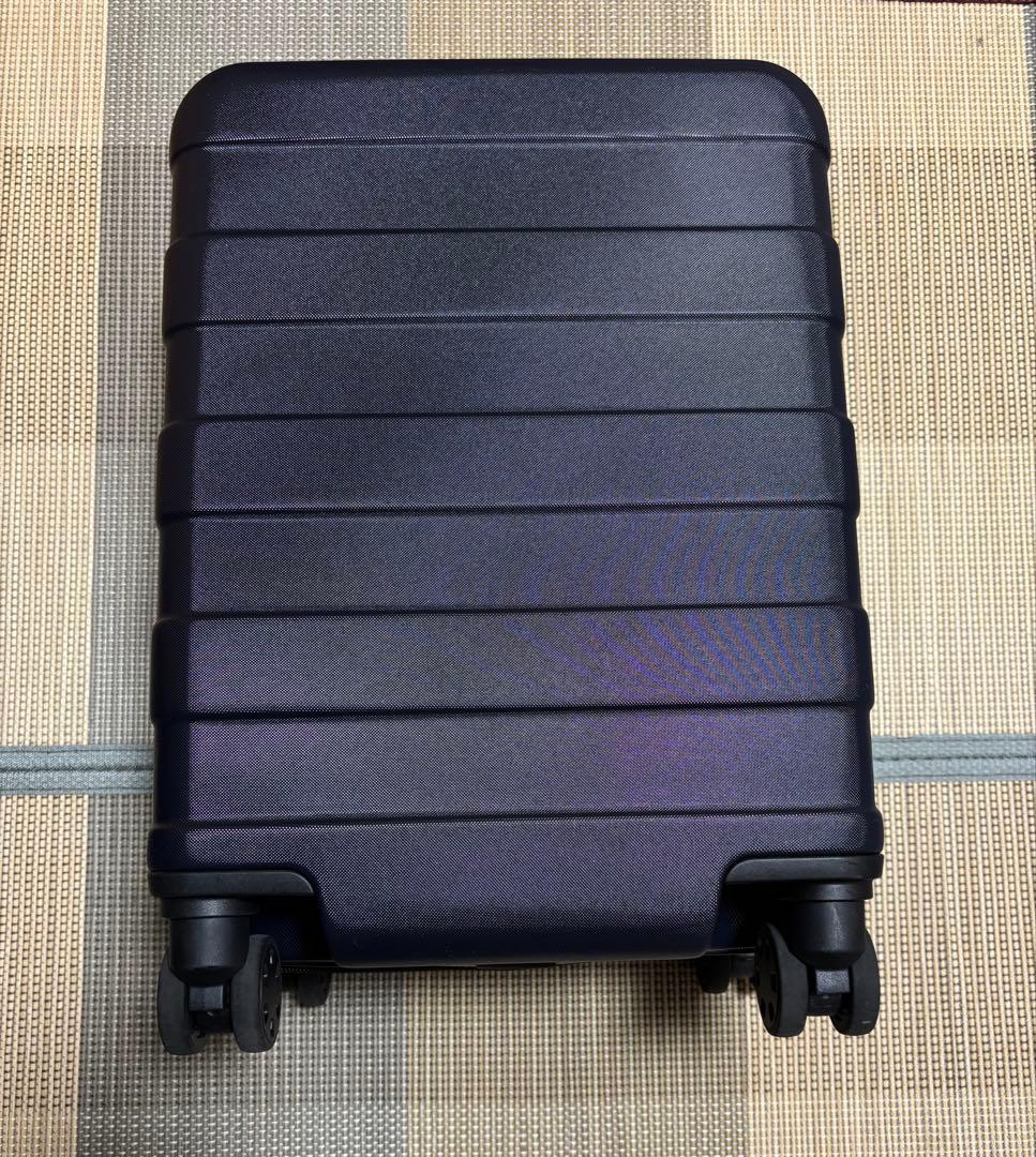 無印良品 バーを自由に調節できるキャリーケース　ネイビー 20L