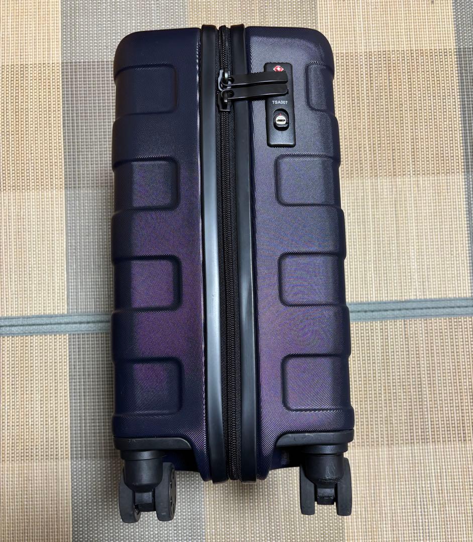 無印良品 バーを自由に調節できるキャリーケース　ネイビー 20L