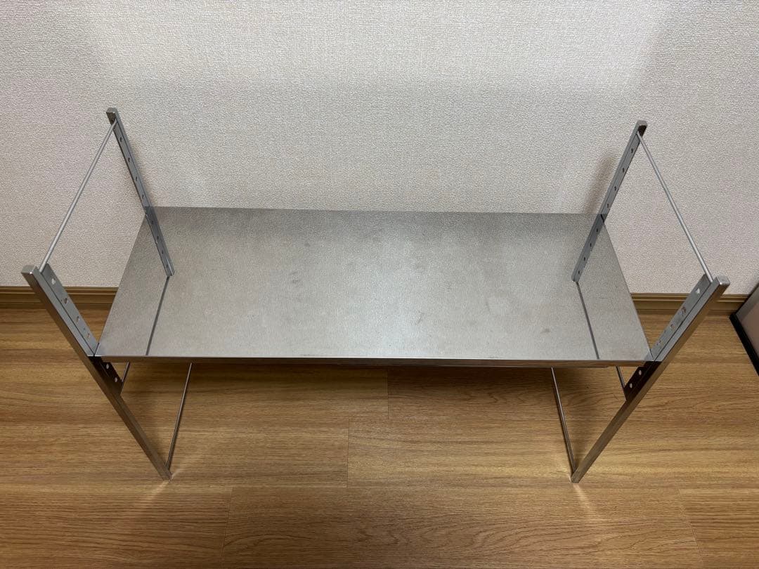川口工器　ステンレス棚 幅伸縮家電ラック 【棚1段】 ワイド　燕三条製