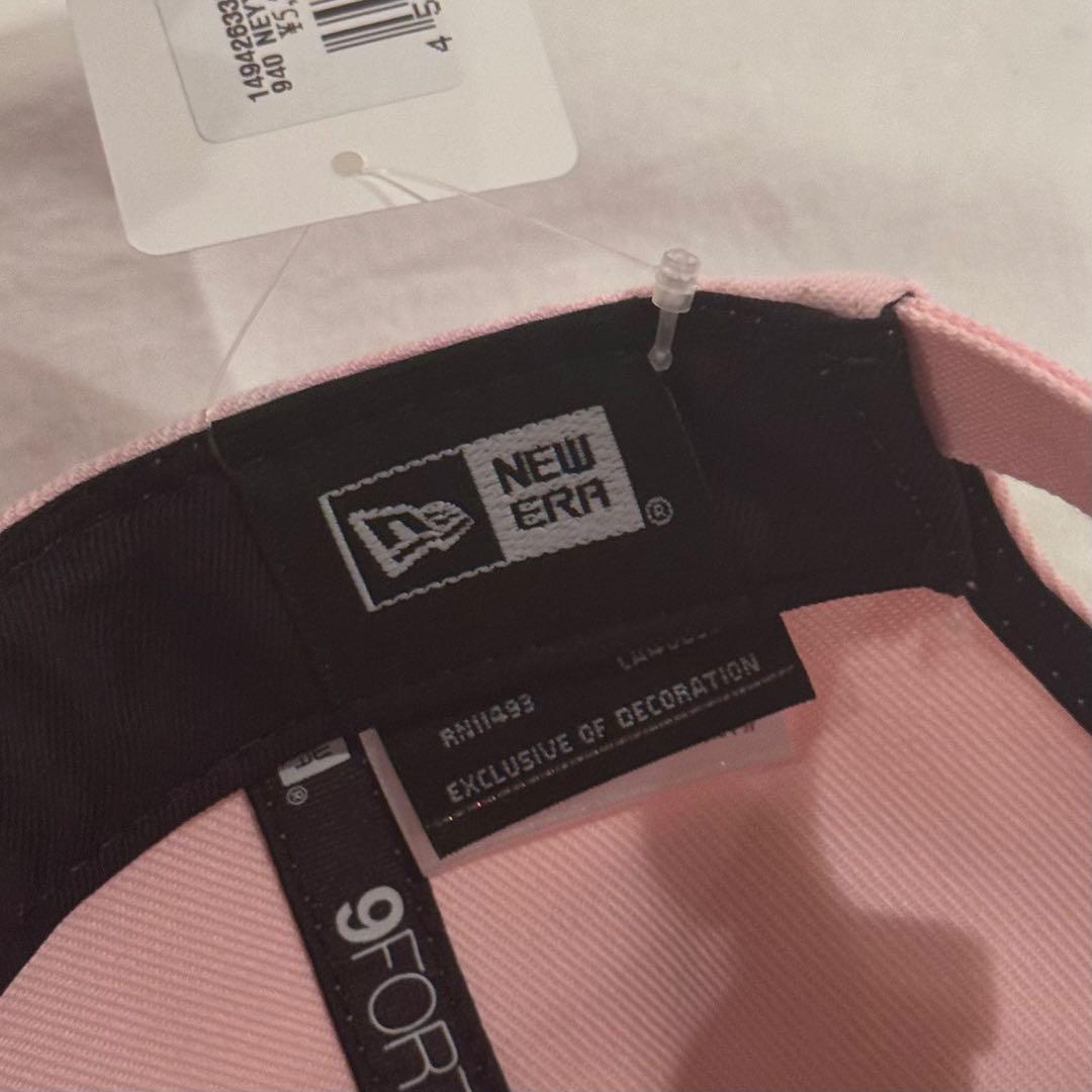 【新品】ニューエラ ラインストーン ニューヨークヤンキース ピンク キャップ