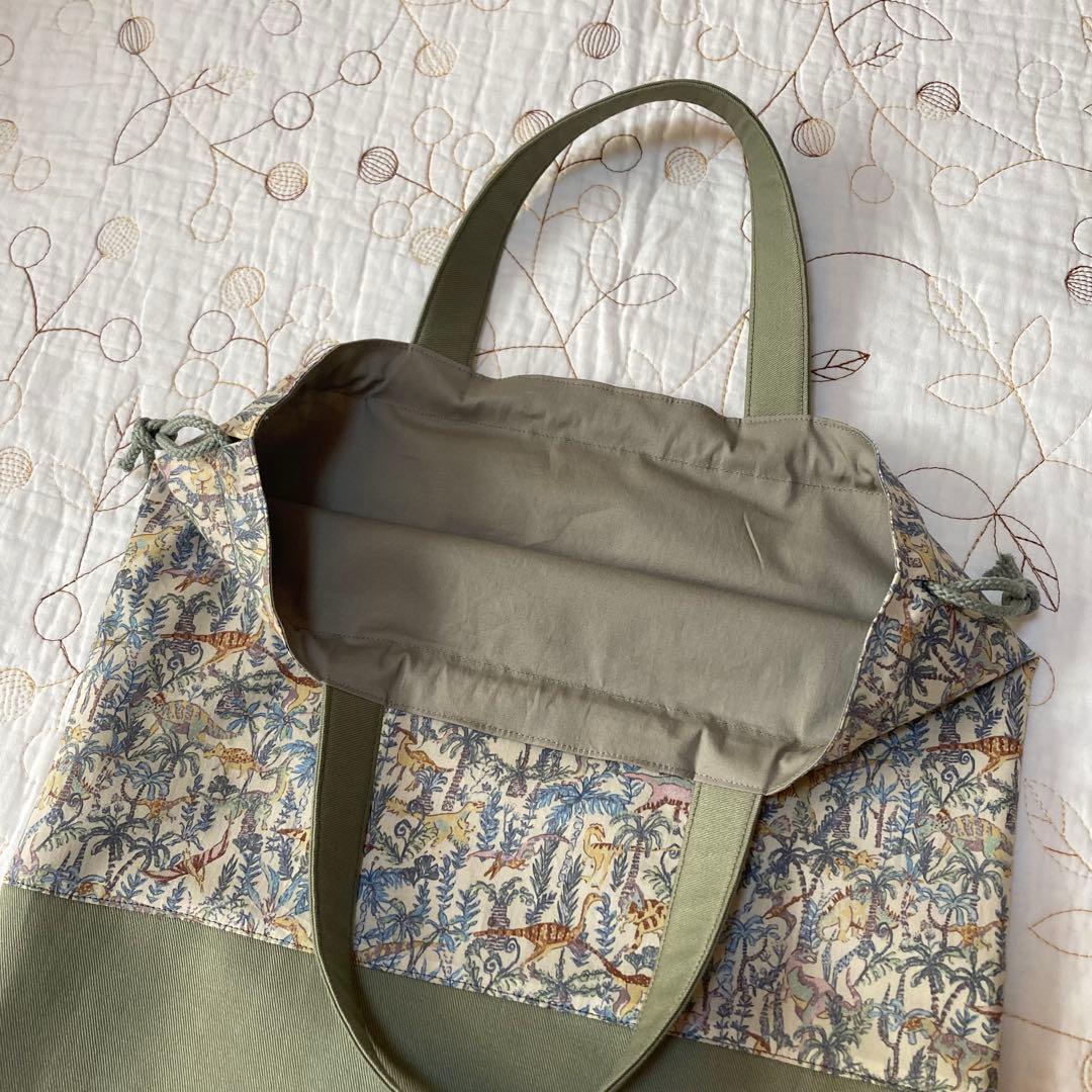 リバティ　ランブルアンドロアー　入園入学3点セット　手提げ袋　上靴入れ　体操着袋