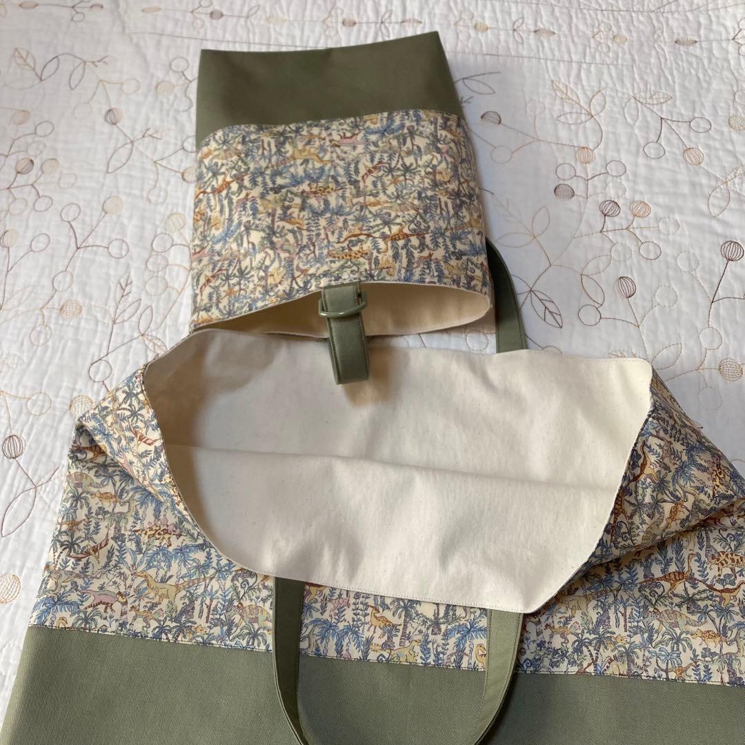 リバティ　ランブルアンドロアー　入園入学3点セット　手提げ袋　上靴入れ　体操着袋