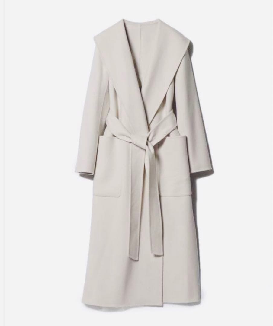 ★未使用品★エストネーション　ウールショールロングコート　size36