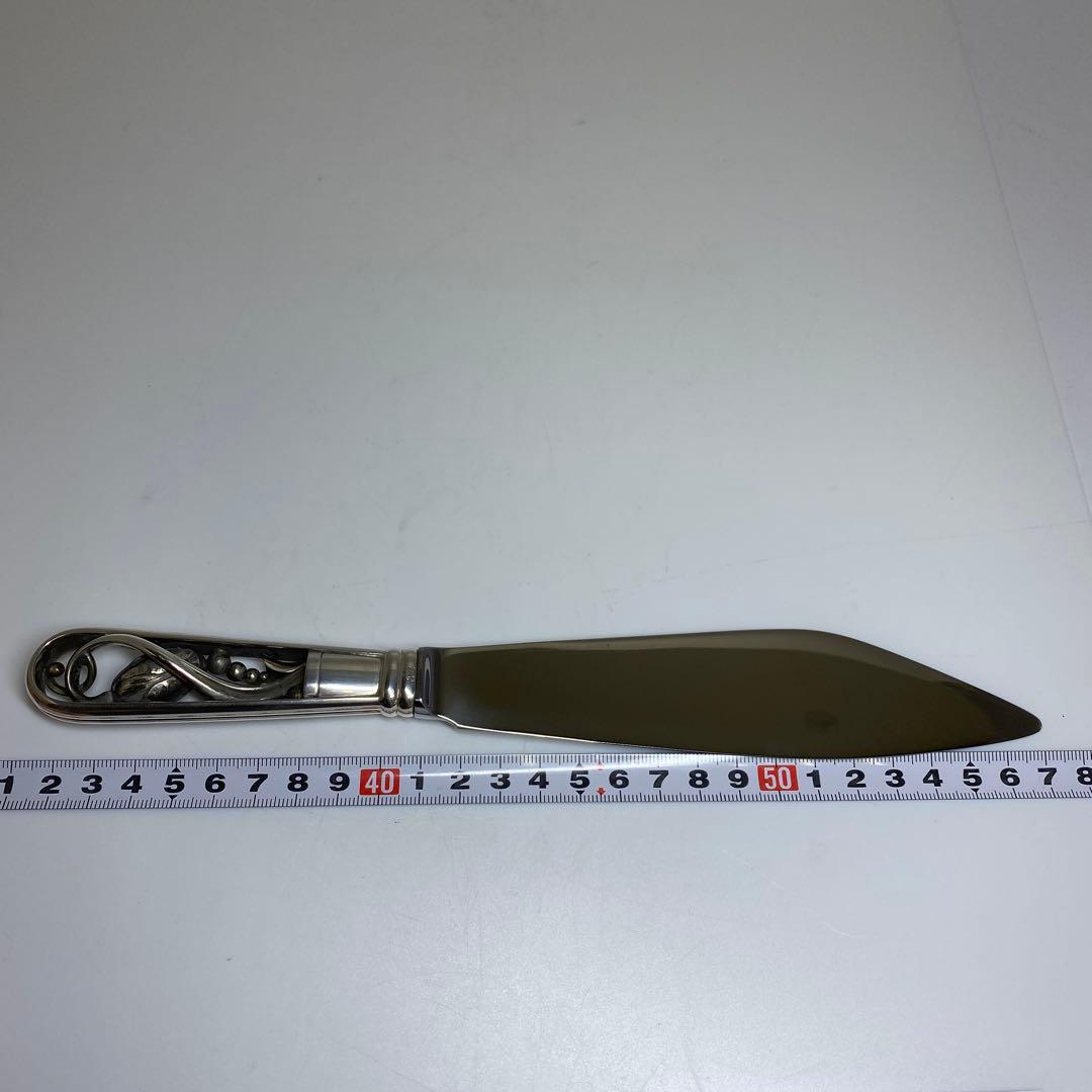 ジョージジェンセン　最高峰ブロッサム　ケーキナイフ　141g