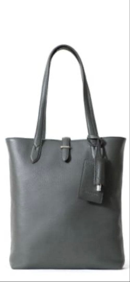 ペッレモルビダ チャコールグレー スリムレザートートバッグ 未使用 MB069