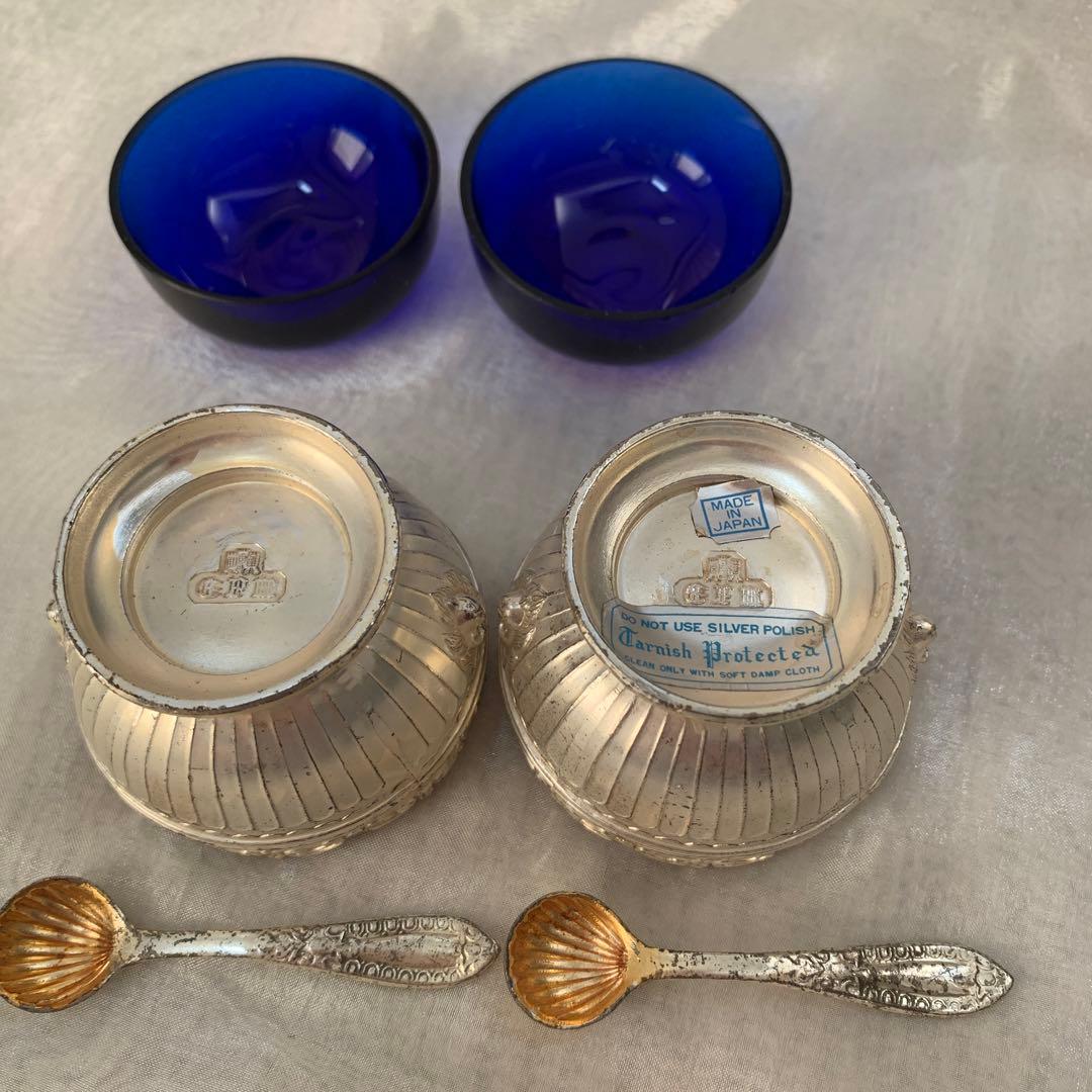 アンティーク　希少　銀製品　調味料入れ　骨董　日本製