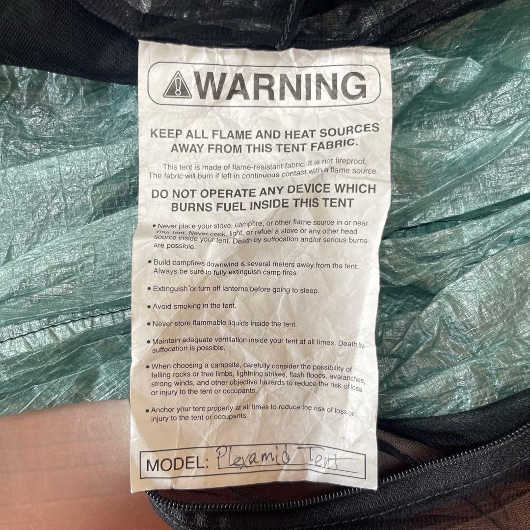 ★Zpacks Plexamid Tent ★DCF製 ULテント★USED品