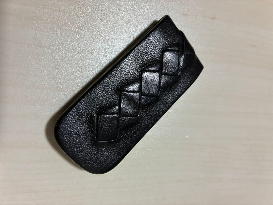 【美品】BOTTEGA VENETA マネークリップ　イントレチャート レザー