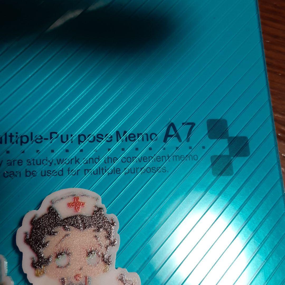 医療好き●新品　メモ帳ベティ看護婦さんブルー