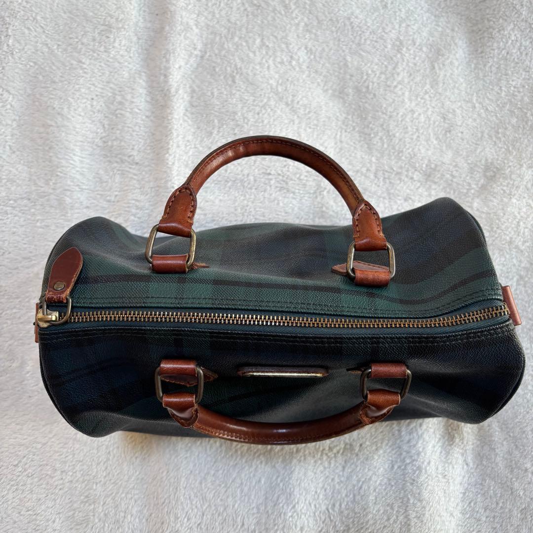 ✨️美品✨️ ポロラルフローレン ミニボストンバッグ PVCレザー グリーン