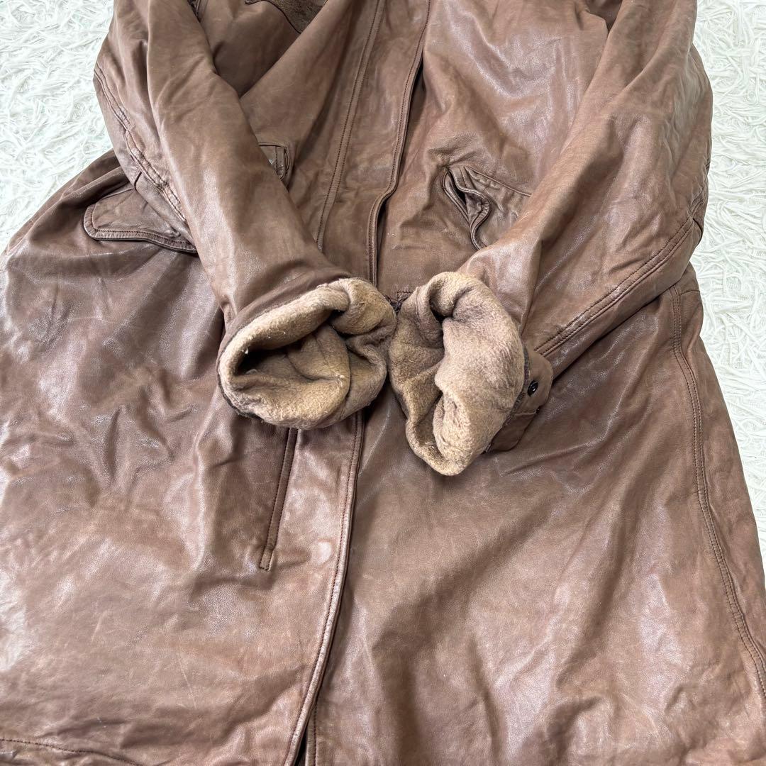 sisii✨2way洗えるレザージャケット　フィッシュテール リアルファー