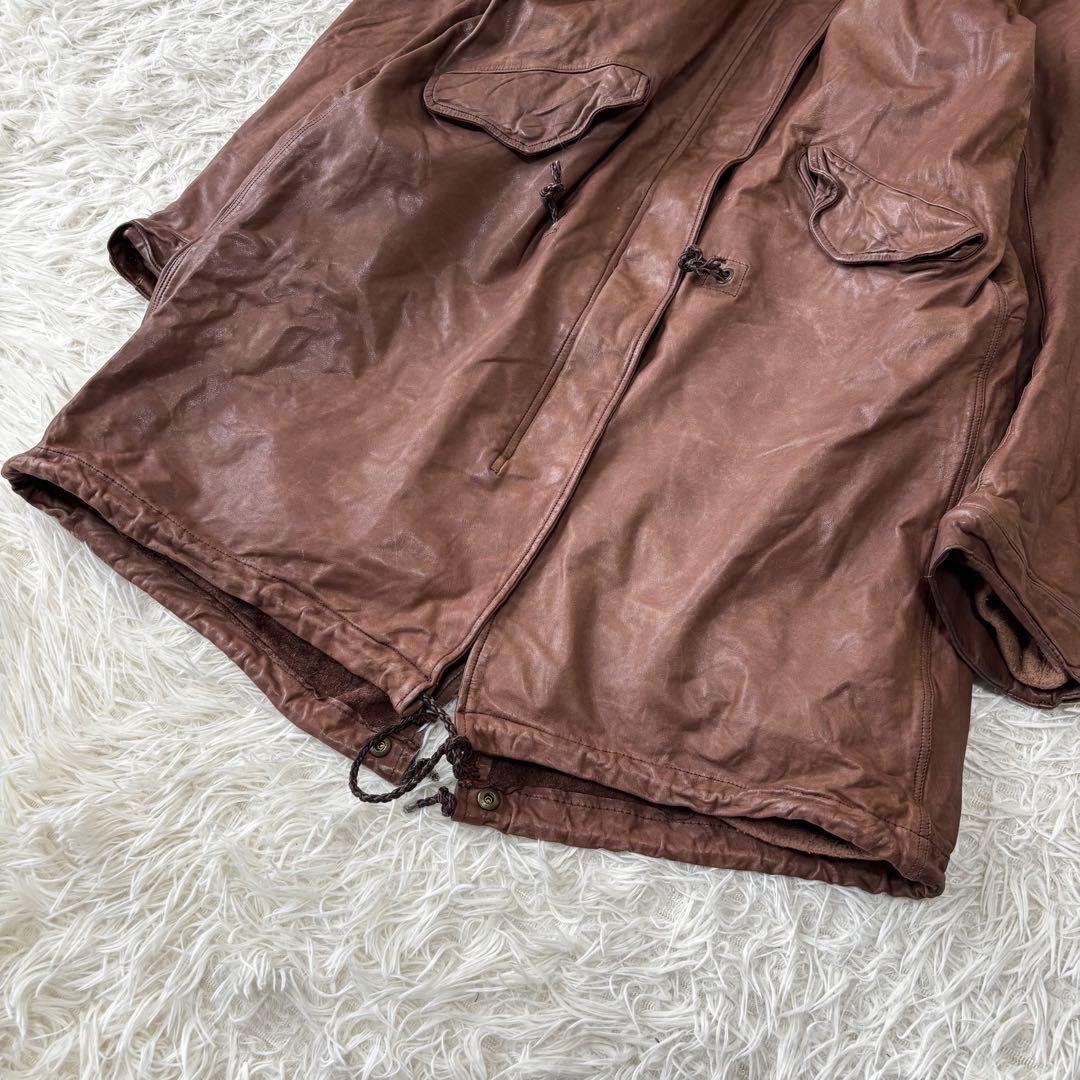 sisii✨2way洗えるレザージャケット　フィッシュテール リアルファー